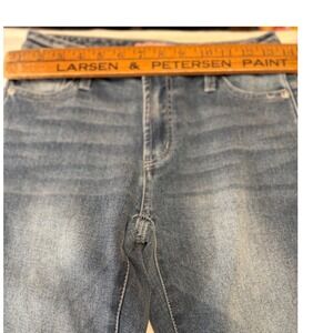 Juicy Couture Rhinestone Logo Flare Jeans Medium Wash Y2K Bell Bottoms Size 3/26